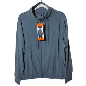 NWT Kirkland Active Full Zip Chandal Jacket Sz M & XXL Plus Woman's